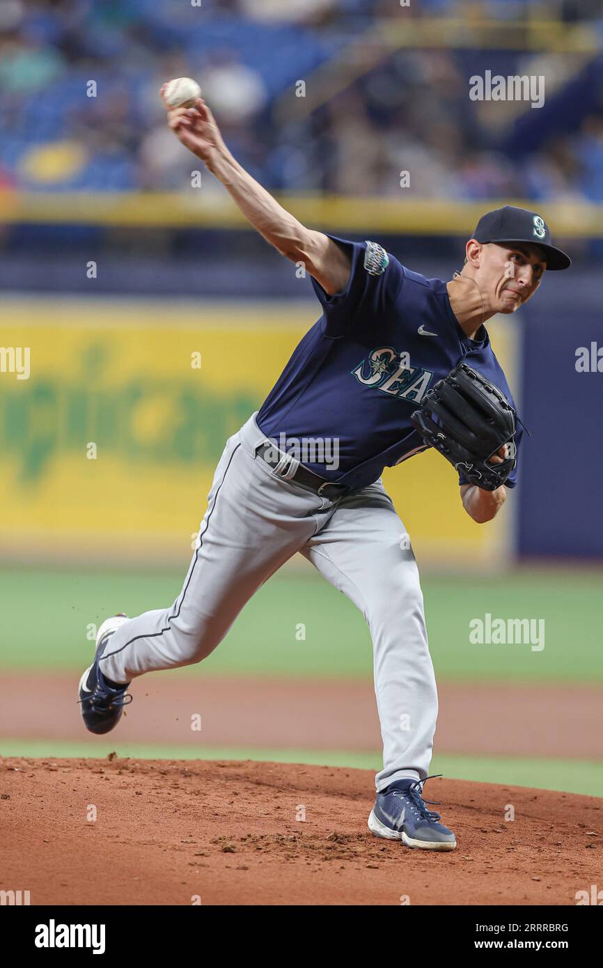 St. Petersburg, FL USA; Seattle Mariners starting pitcher Kirby