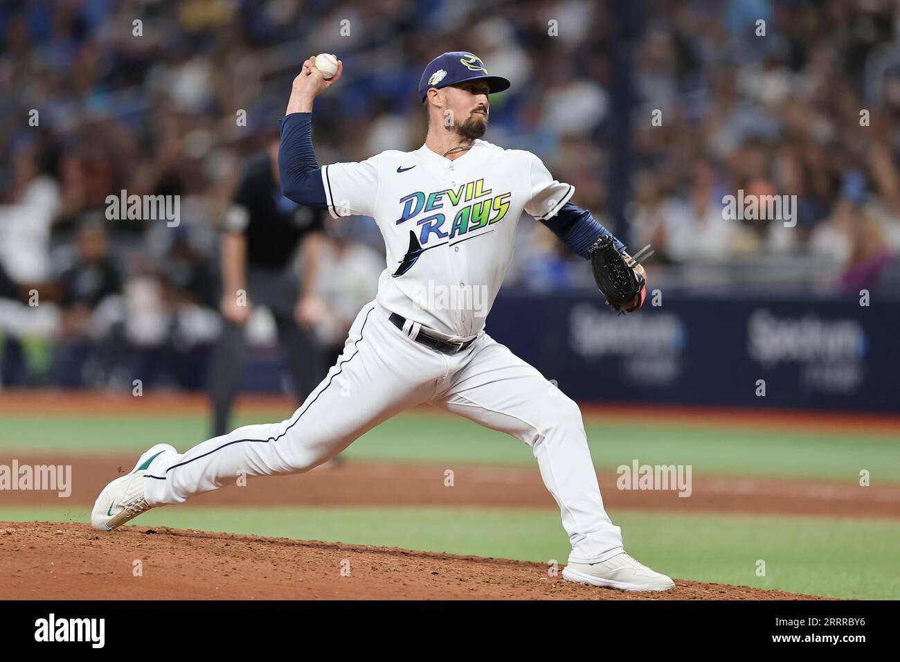 St. Petersburg, FL USA; Tampa Bay Rays relief pitcher Shawn Armstrong