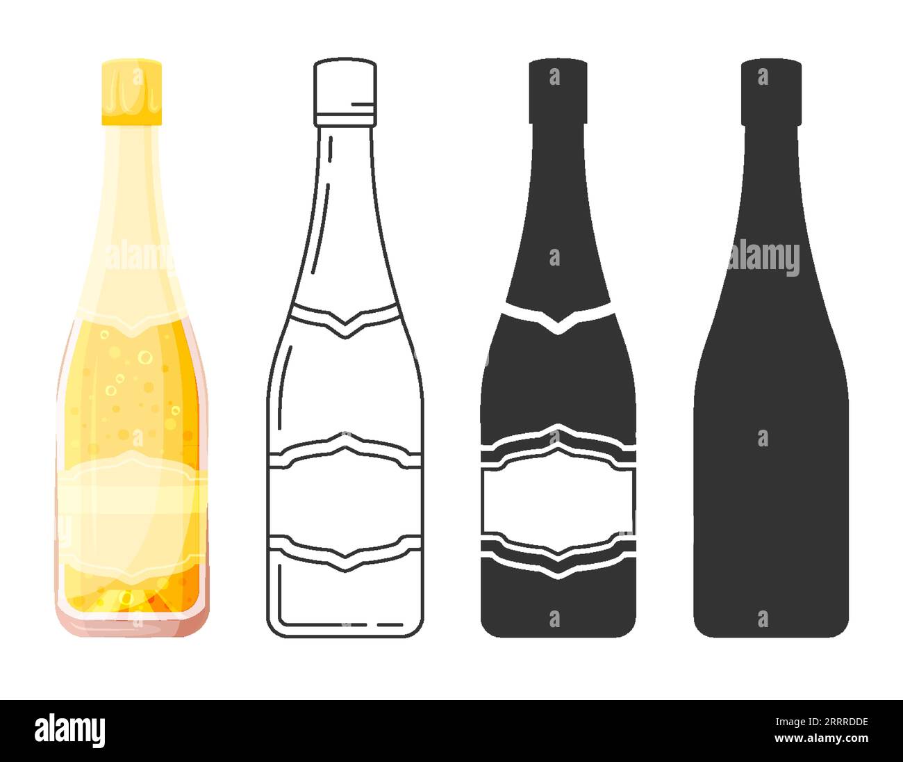 champagne-glass-bottle-flat-line-silhouette-glyph-set-sparkling-alcohol-white-wine-fizz-clear-editable-line-outline-cut-out-stencil-stamp-print-black-icon-banner-postcard-greeting-card-isolated-stock-vector-image