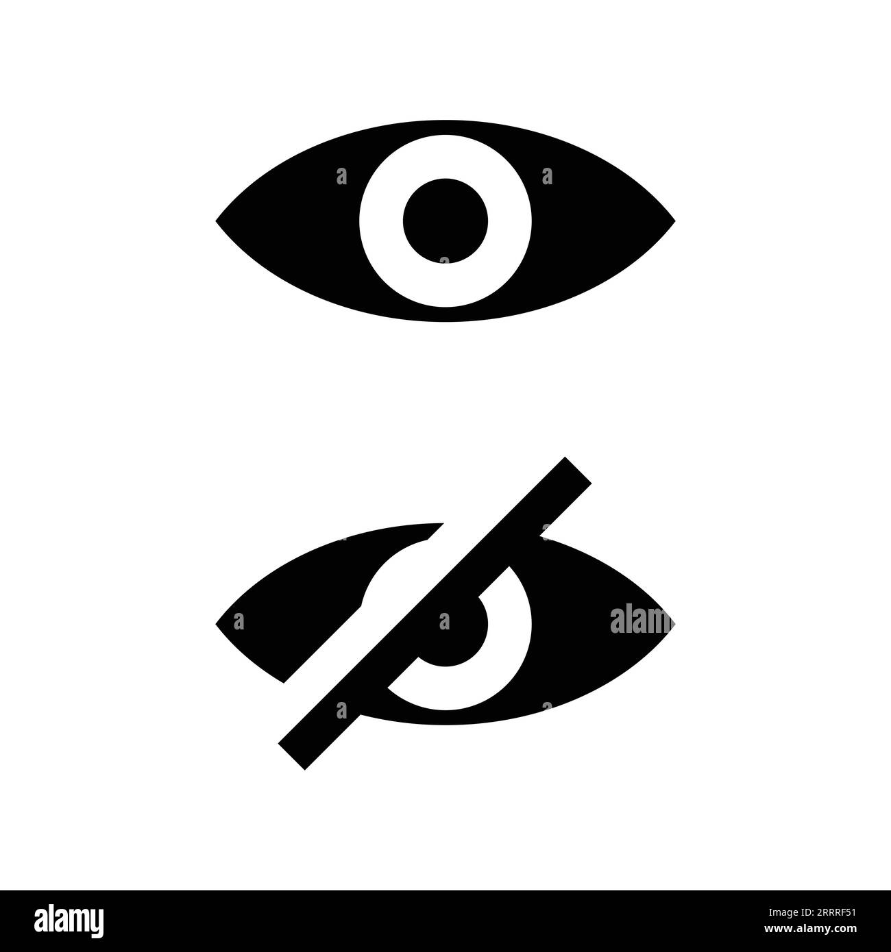 See and unsee eye icon Stock Vector