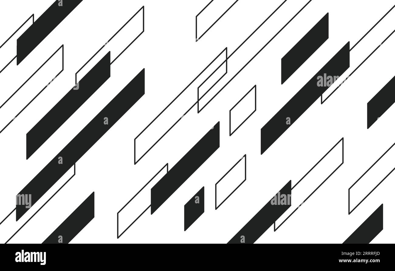 Oblique speed lines pattern, negative space angle line background Stock Vector