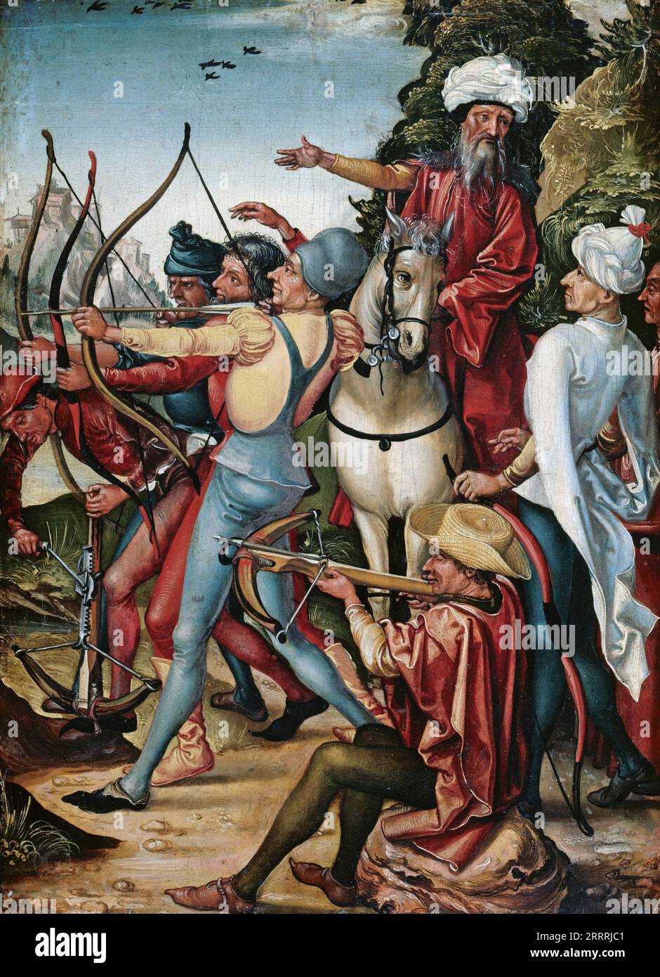 Master des Sebastians-Diptychons - The Martyrdom of St. Sebastian Stock ...