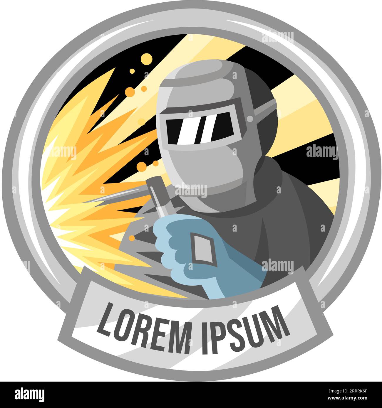 Welder logo. Logo for welding works vector image. Different