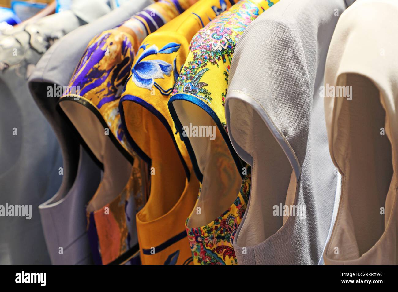 Chinese cheongsam is in the clothing store Stock Photo - Alamy