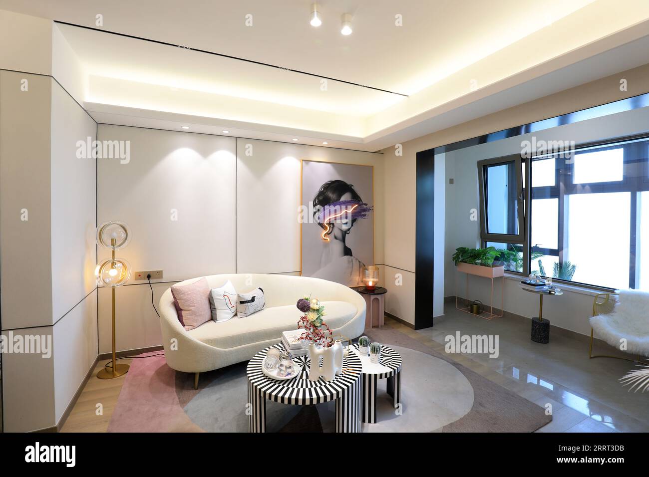 The interior decoration is in a sales office, Beijing Stock Photo - Alamy