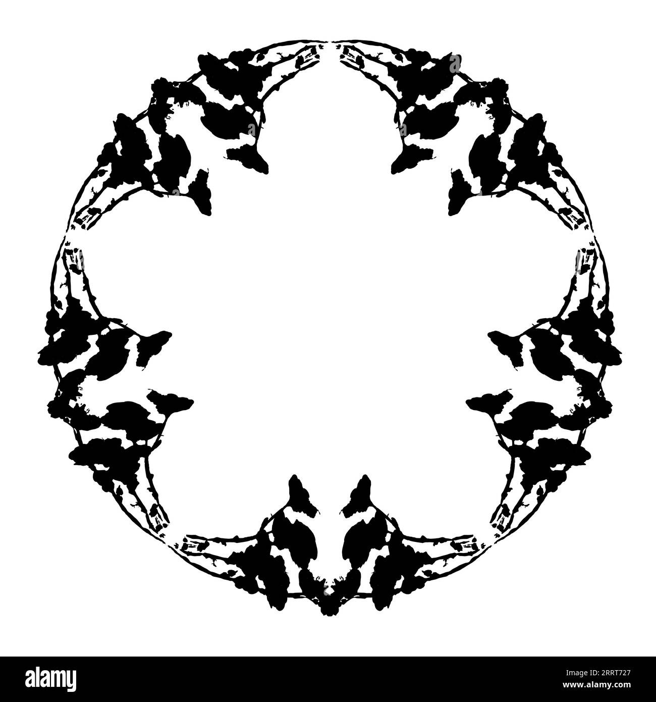 Abstract vector frame. Design element for scrapbook, monogram, labels ...