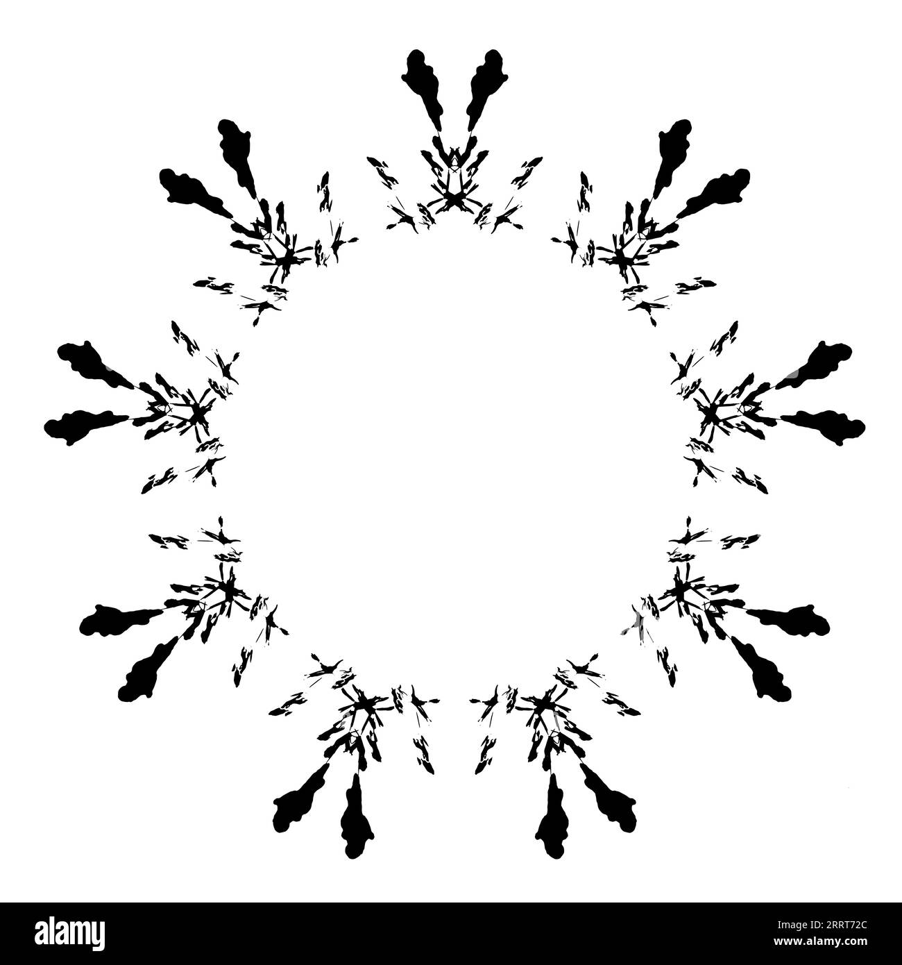 Abstract vector frame. Design element for scrapbook, monogram, labels ...