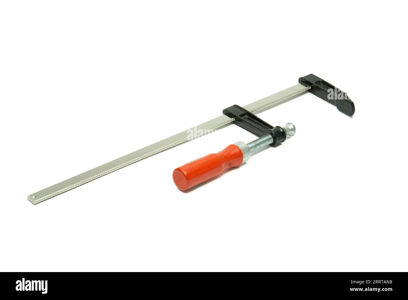 Metal screw clamp isolated on white background Stock Photo Alamy