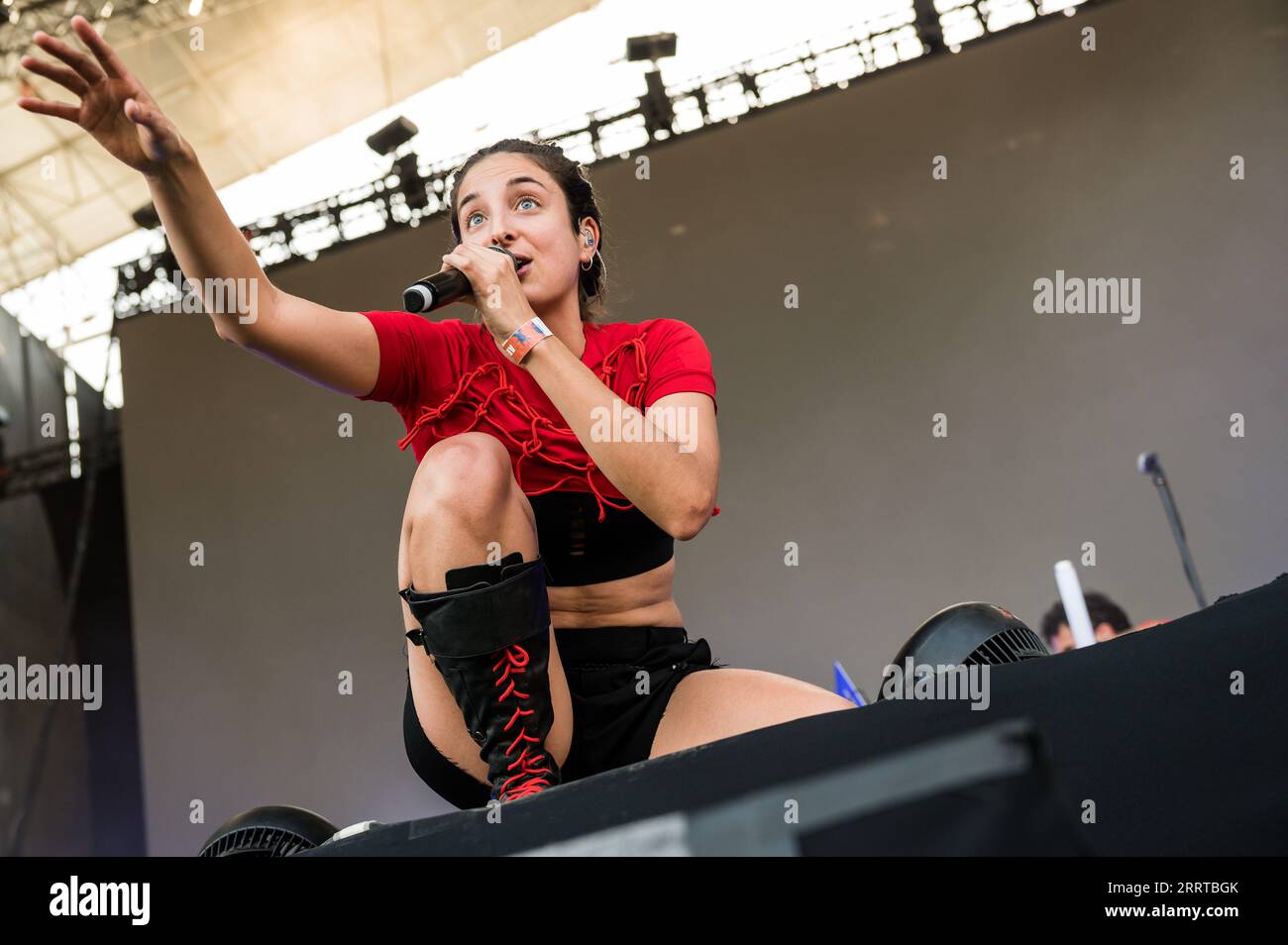 Festival Vive Latino, edición ESPAÑA 2023. El festival acogió en Zaragoza a artistas como Juanes, Andrés Calamaro, Ana Tijoux, M-CLAN o Delaporte. Stock Photo