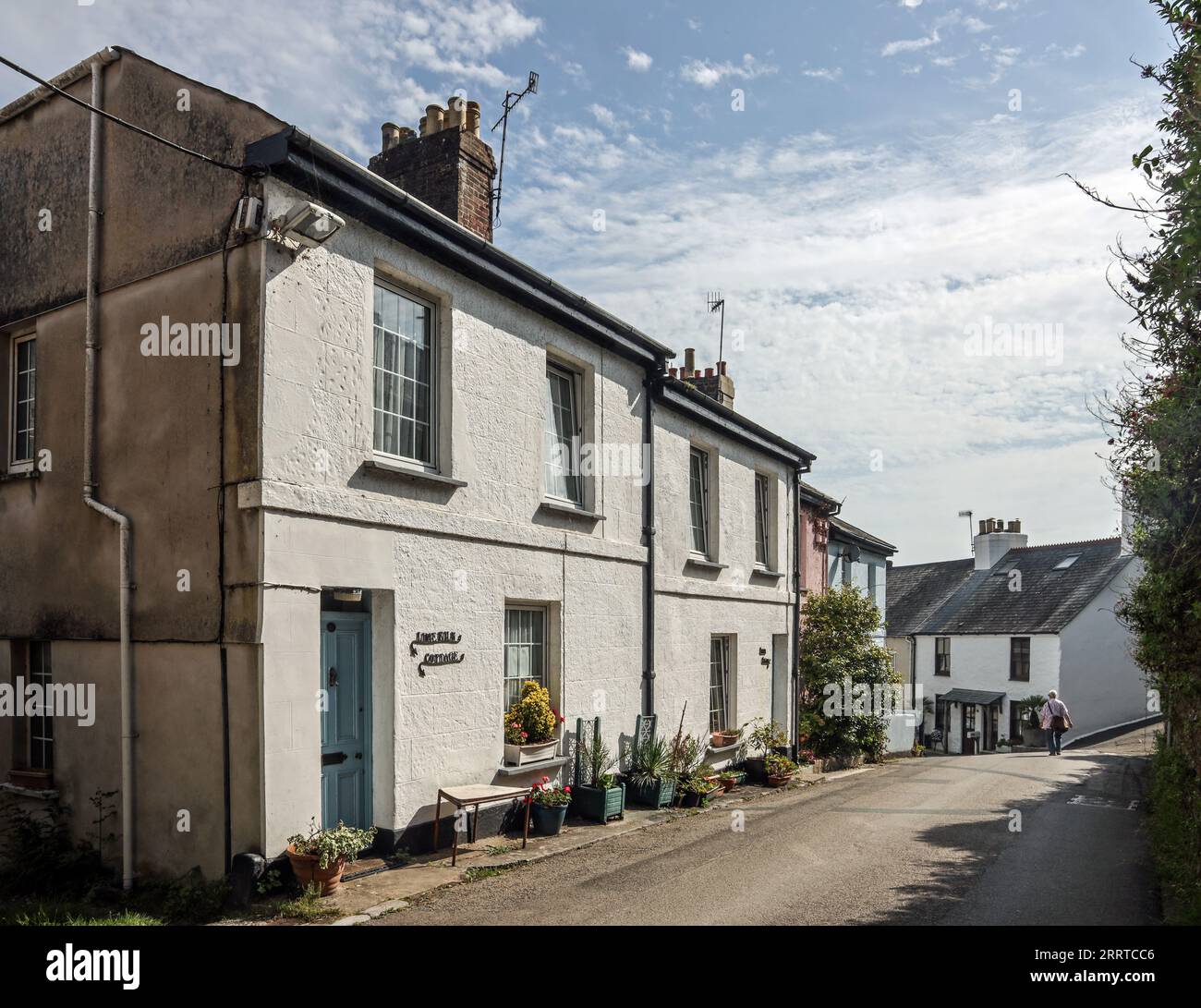 A row of houses leading into the picturesque coastal village of Cawsand
