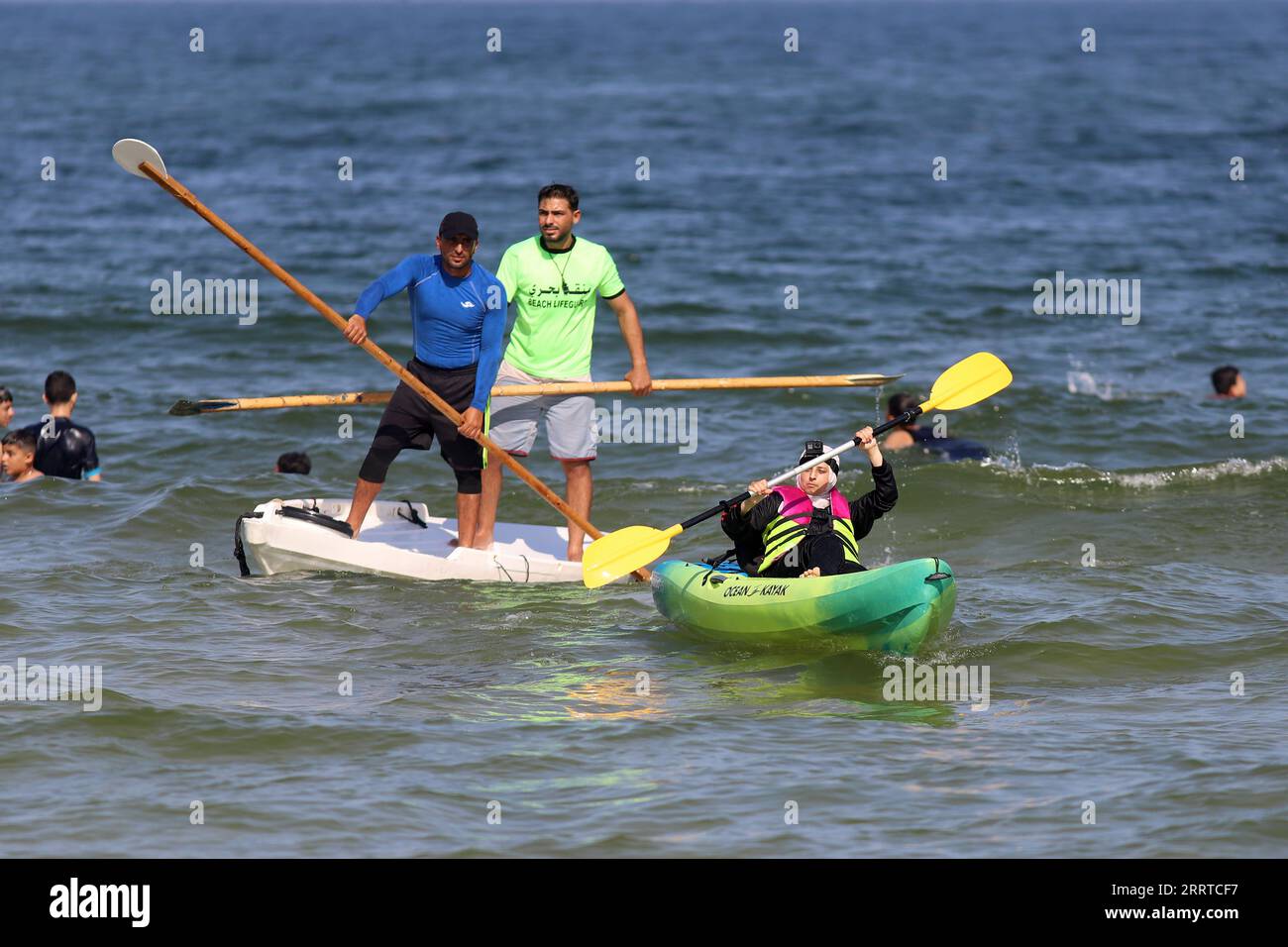 230716 -- GAZA, July 16, 2023 -- A Palestinian takes part in a