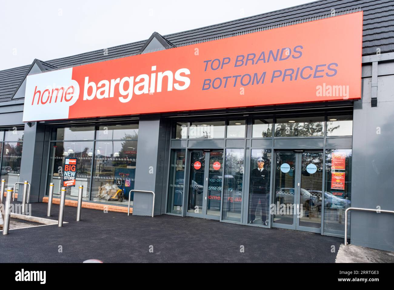 Home Bargains store in town centre of Middlewich Cheshire UK Stock Photo