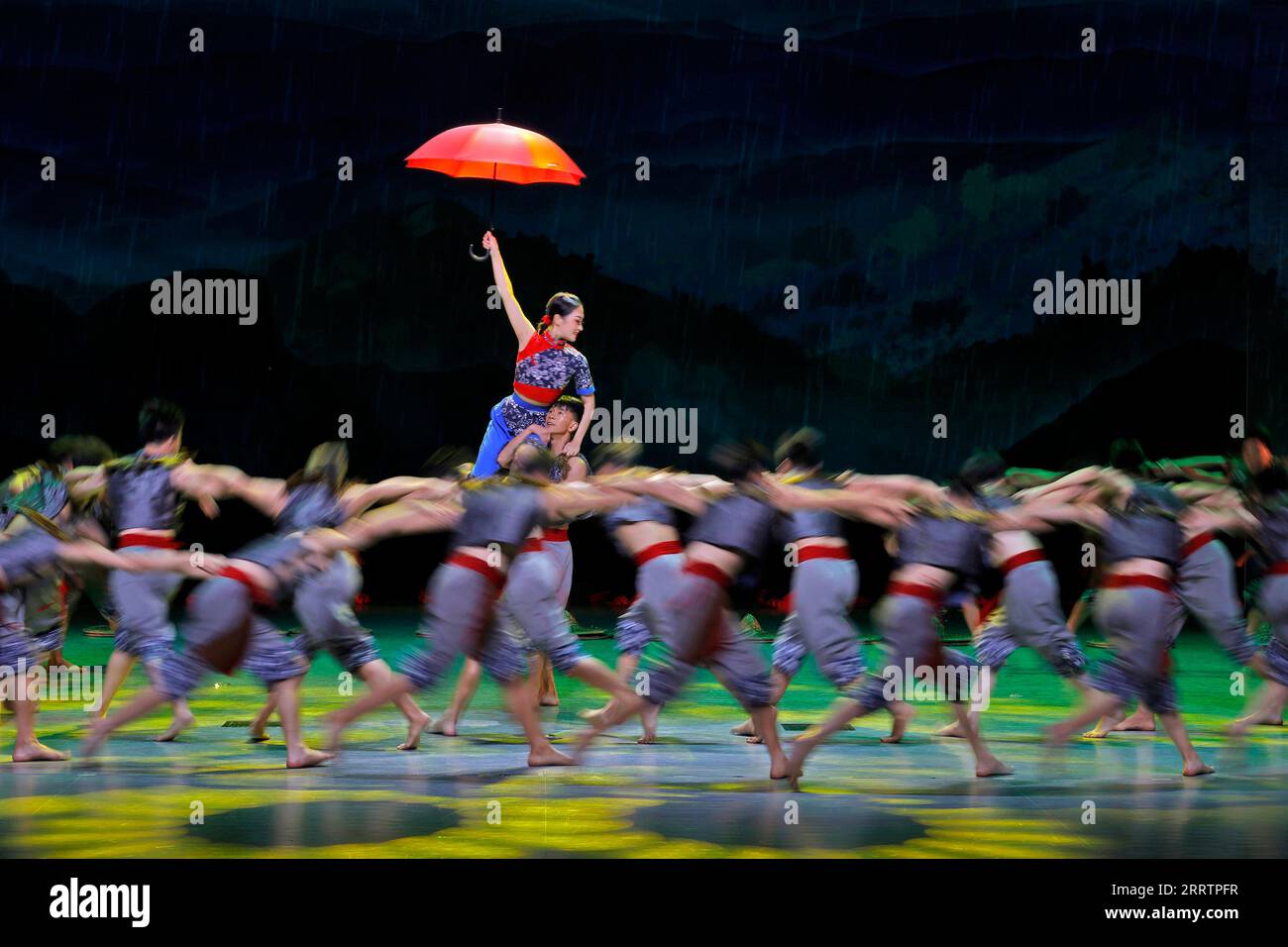 230804 -- CHENGDU, Aug. 4, 2023 -- Artists perform during one of the shows themed Be Together at the Village of the 31st FISU Summer World University Games in Chengdu, southwest China s Sichuan Province, Aug. 4, 2023.  Chengdu UniversiadeCHINA-CHENGDU-WORLD UNIVERSITY GAMES-PERFORMANCE CN ShenxBohan PUBLICATIONxNOTxINxCHN Stock Photo
