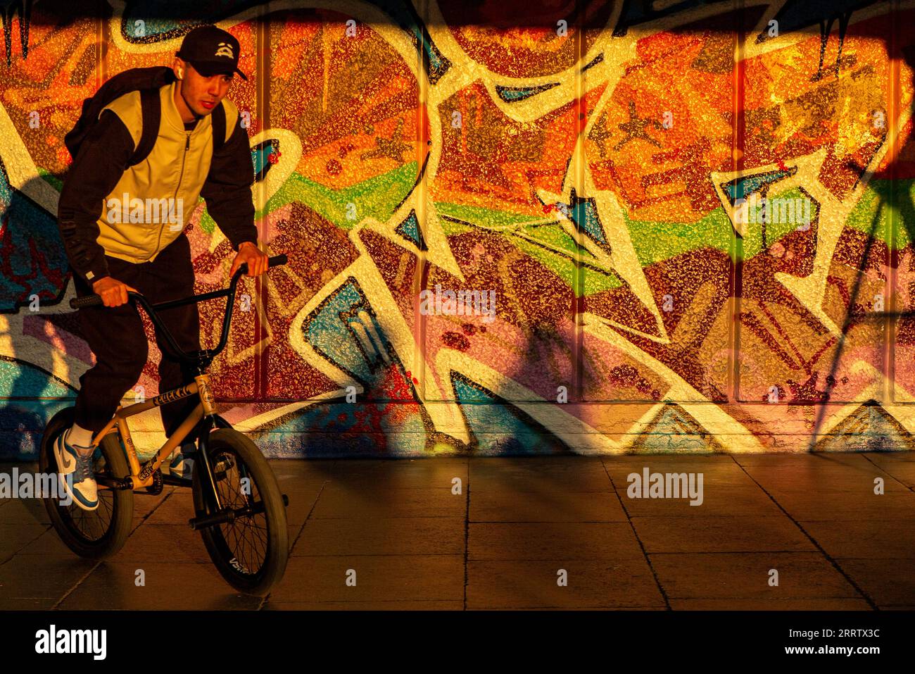 BMX bike on the South Bank Stock Photo Alamy