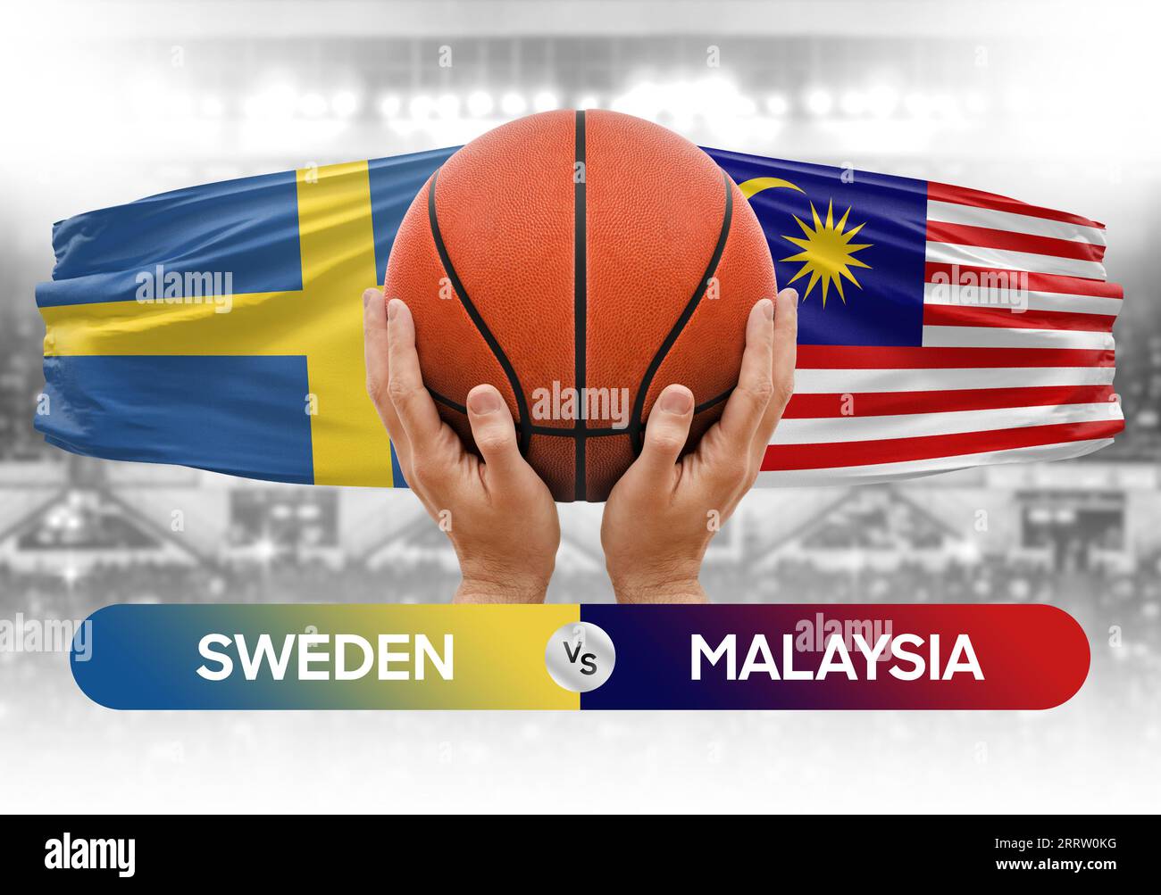 Sweden vs Malaysia national basketball teams basket ball match
