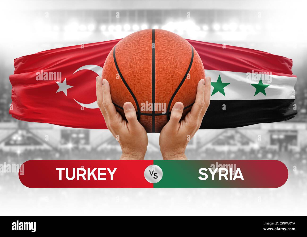 Turkey vs Syria national basketball teams basket ball match competition