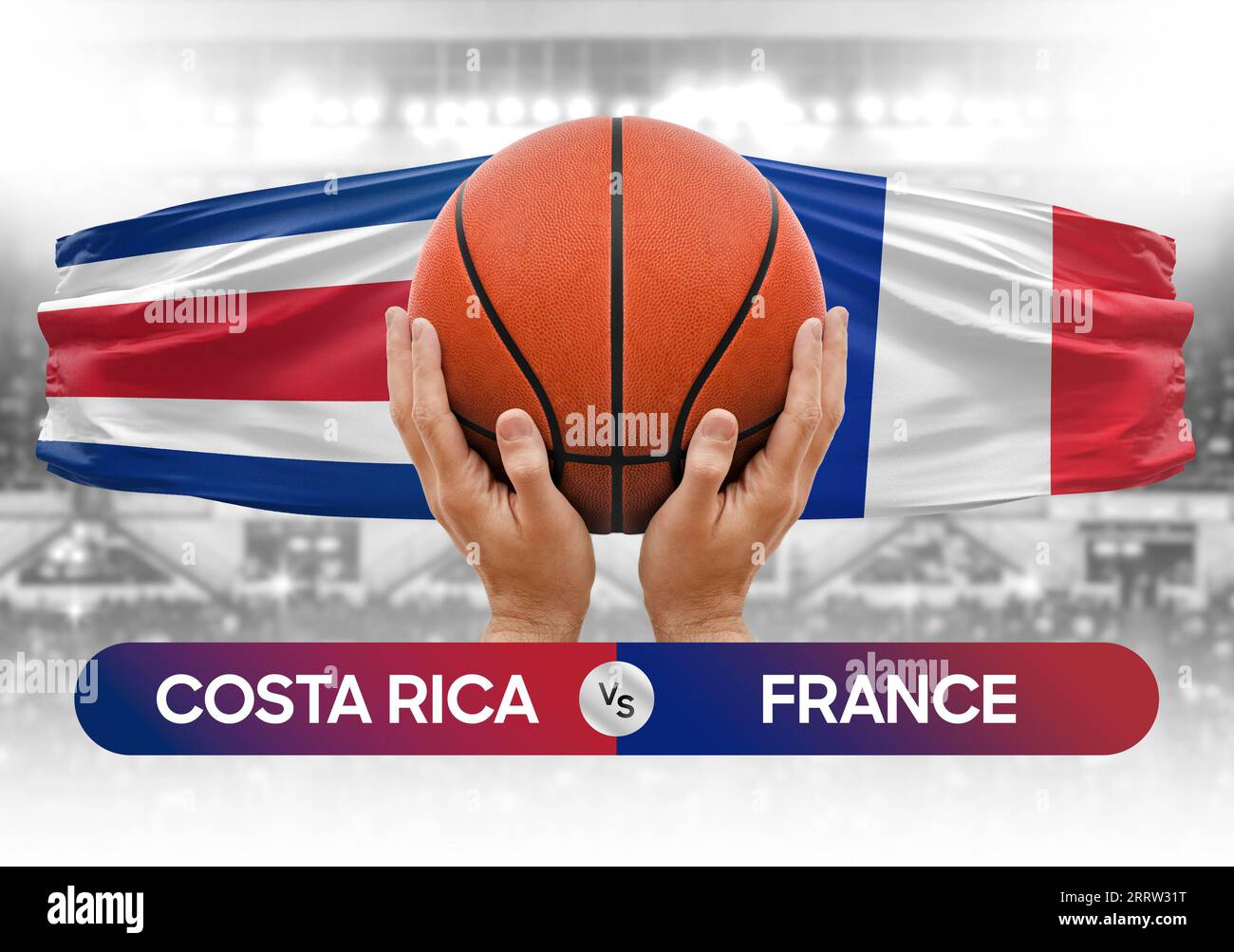 Costa Rica vs France national basketball teams basket ball match