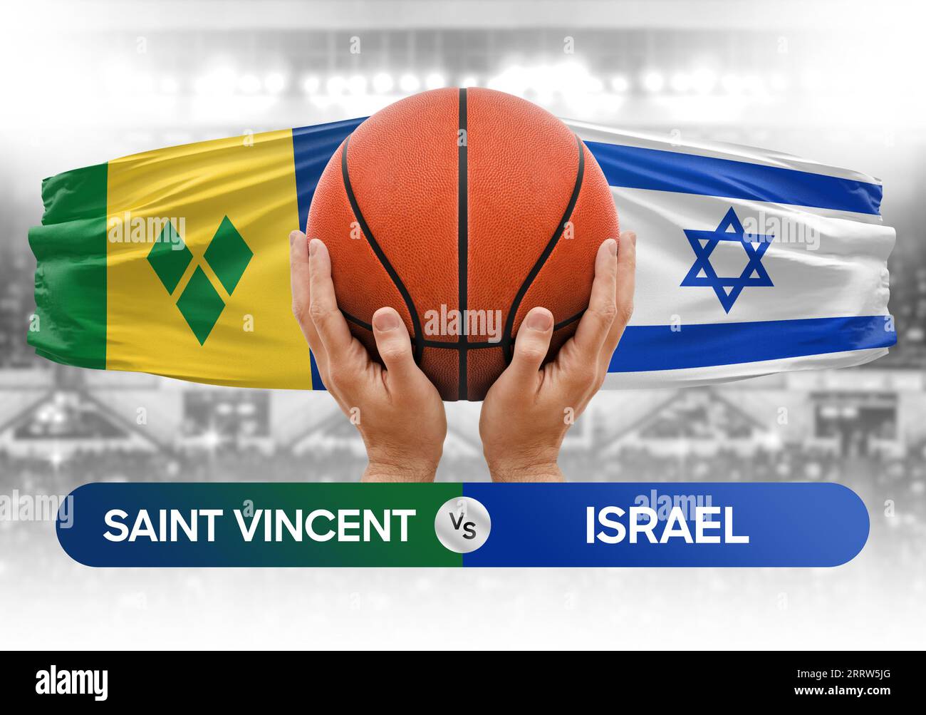 Saint Vincent Grenadines vs Israel national basketball teams basket