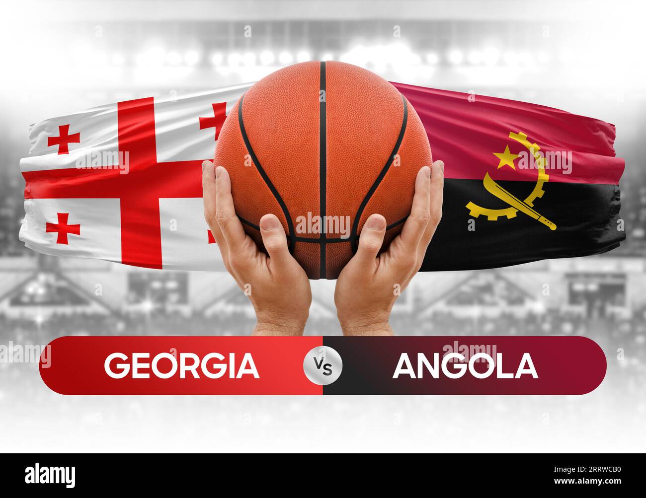 Georgia vs Angola national basketball teams basket ball match