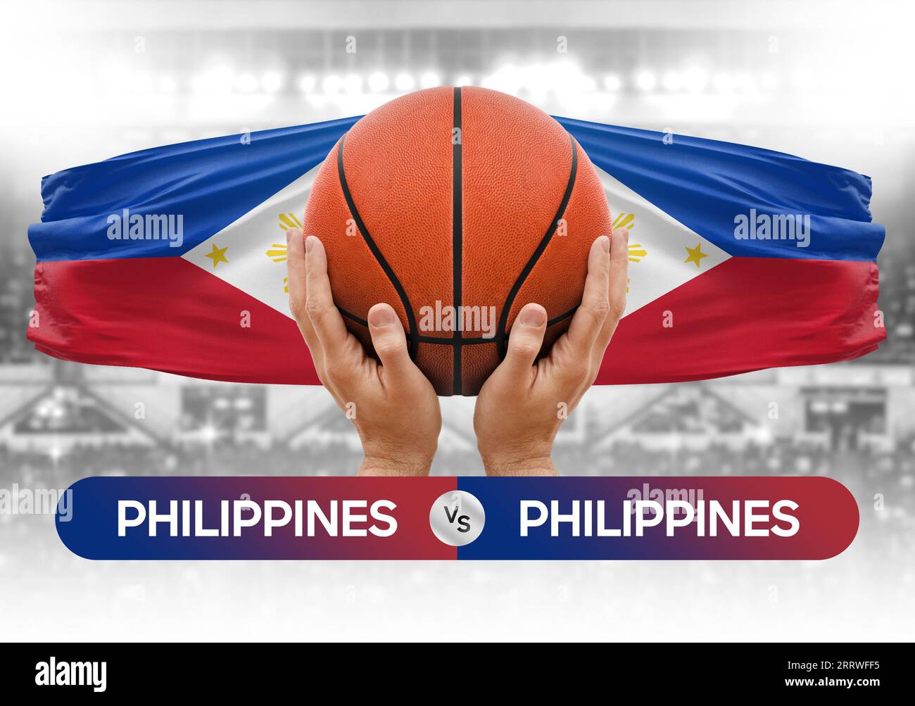 Philippines vs Philippines national basketball teams basket ball match competition cup concept