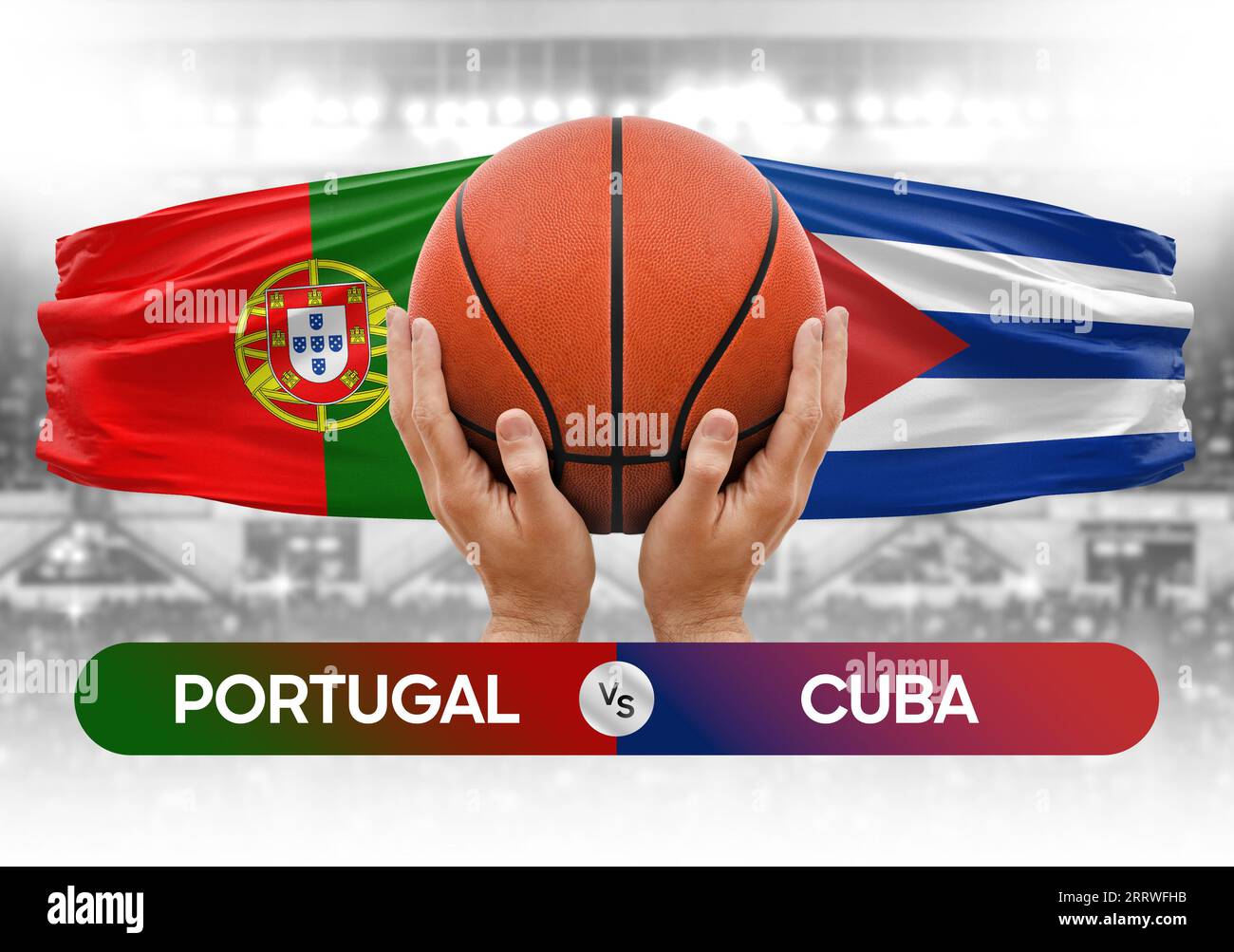 Portugal vs Cuba national basketball teams basket ball match