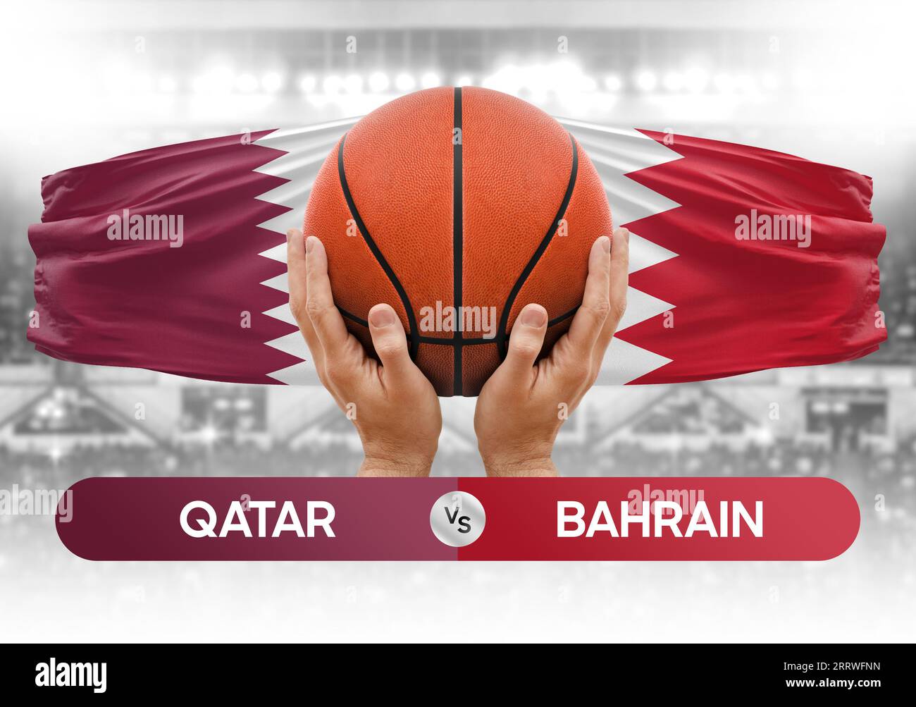 Qatar vs Bahrain national basketball teams basket ball match