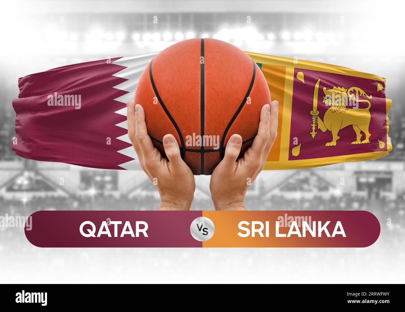 Qatar vs Sri Lanka national basketball teams basket ball match ...