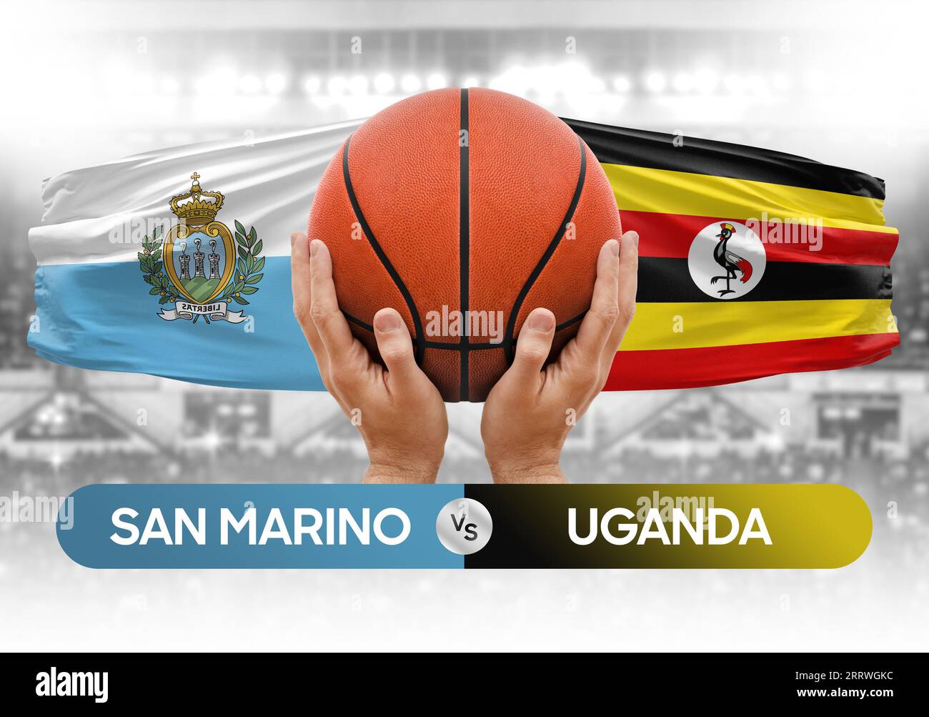 San Marino vs Uganda national basketball teams basket ball match