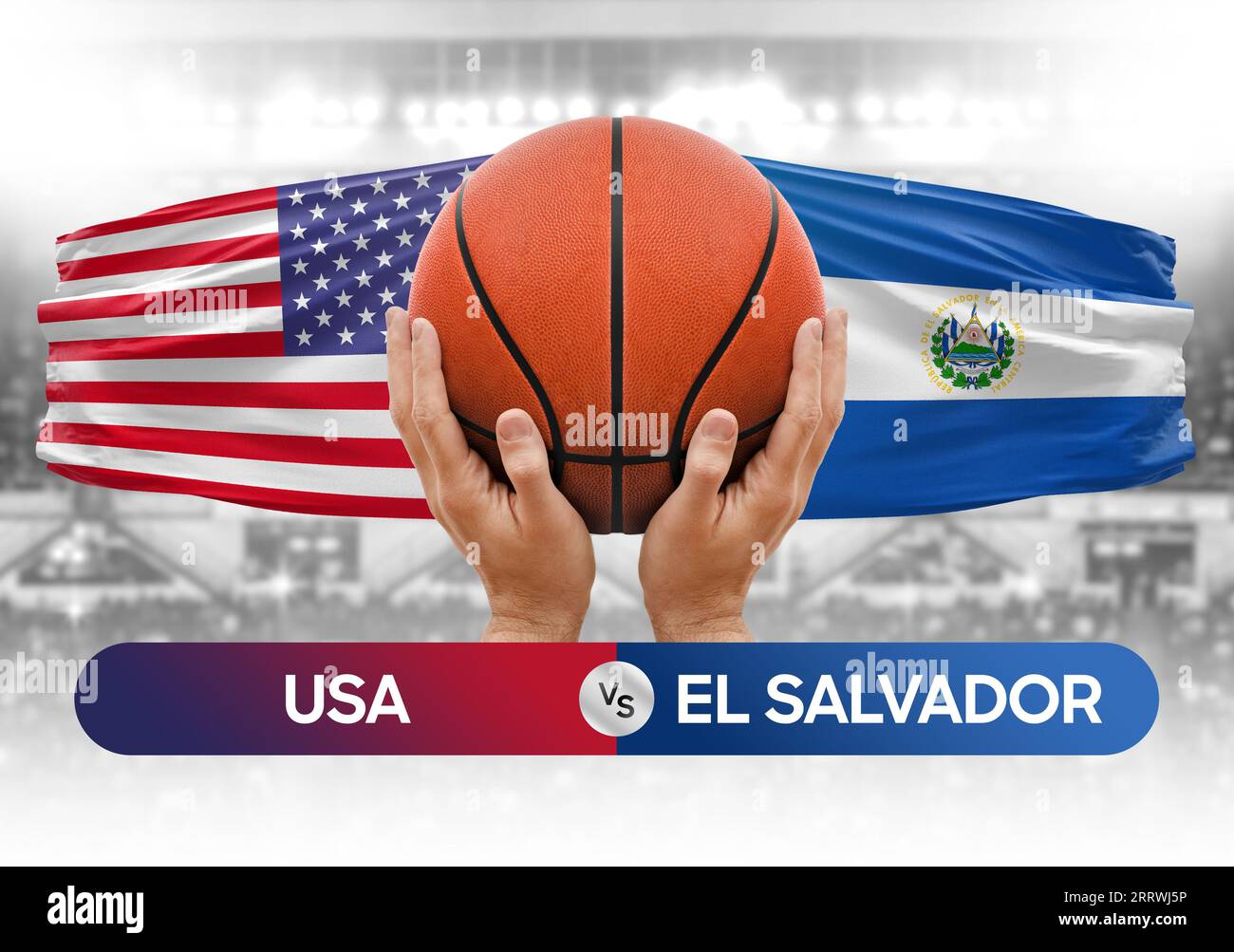 Usa el salvador flag hi-res stock photography and images - Alamy