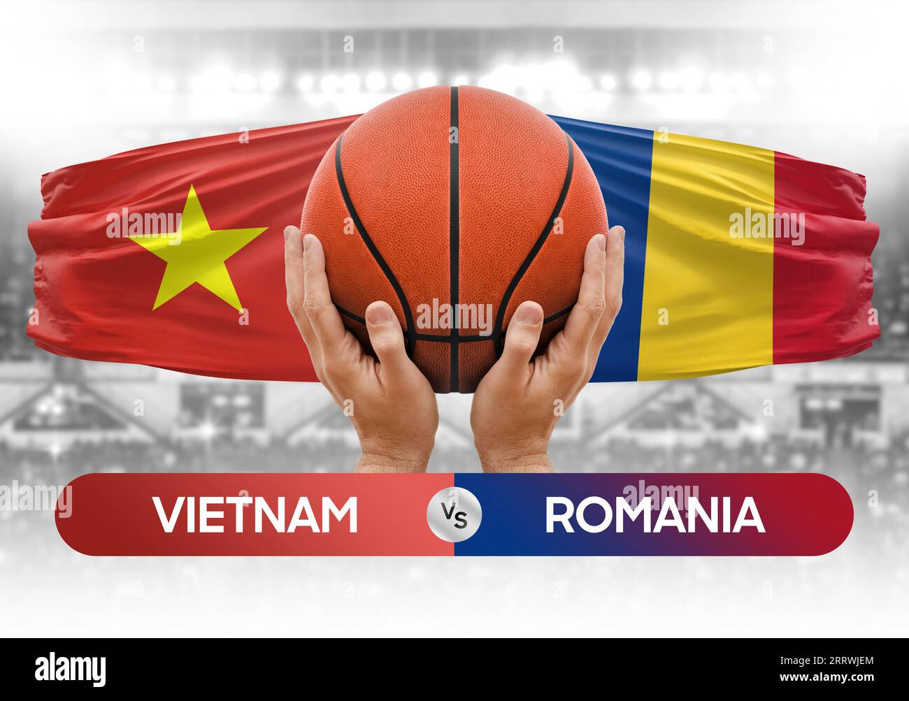 Vietnam vs Romania national basketball teams basket ball match