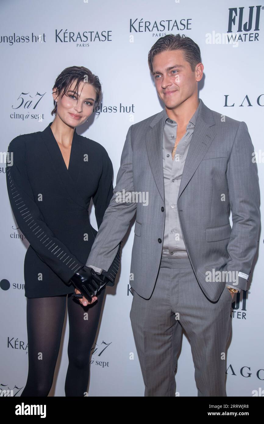 New York, United States. 08th Sep, 2023. Grace Elizabeth and Nicolas Krause attends The Daily Front Row Fashion Media Awards 2023 at The Rainbow Room in New York City. Credit: SOPA Images Limited/Alamy Live News Stock Photo