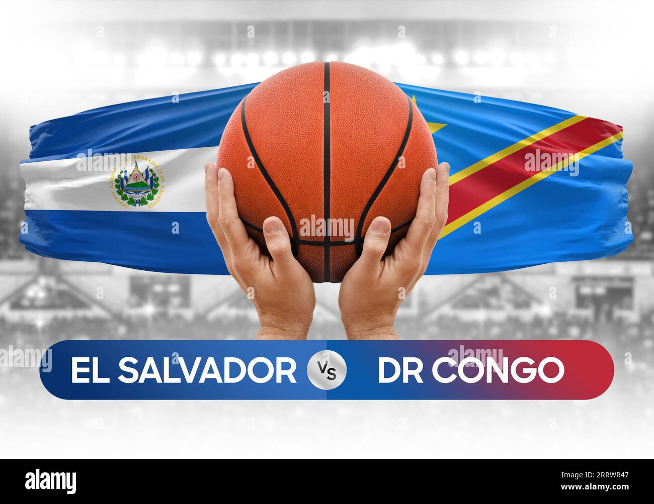 El Salvador vs Dr Congo national basketball teams basket ball match