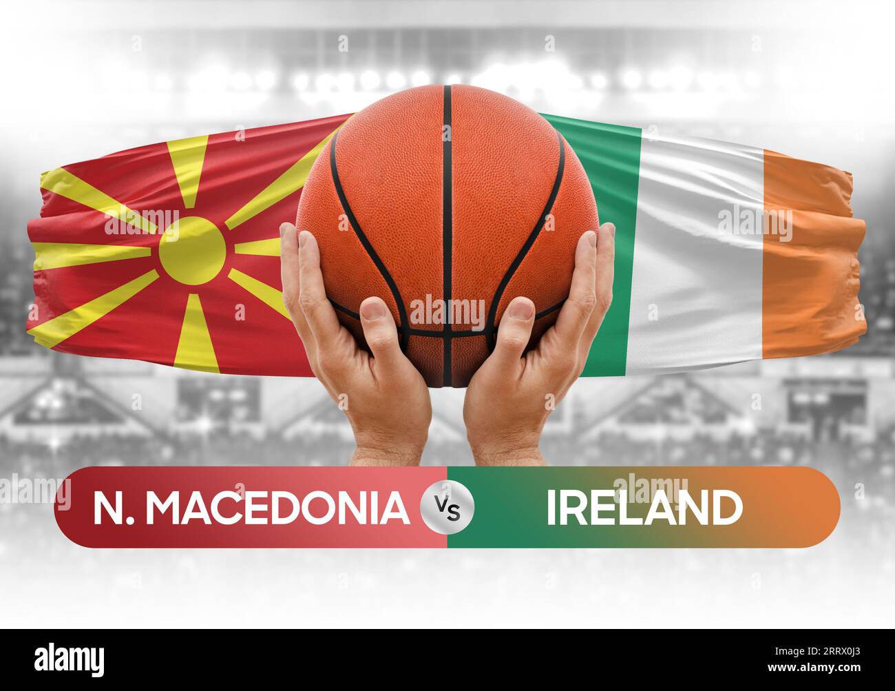 North Macedonia vs Ireland national basketball teams basket ball match