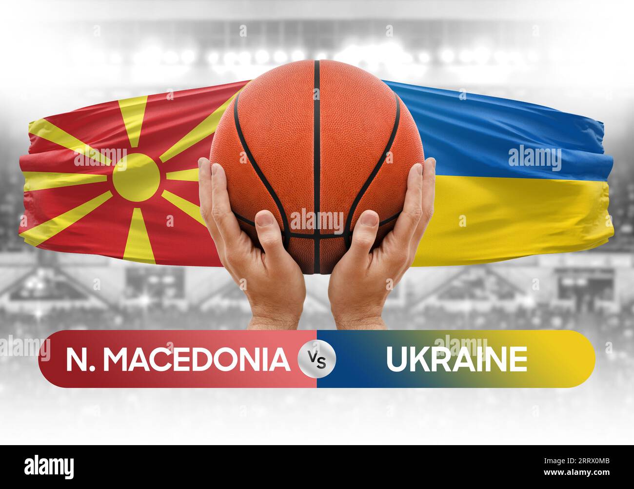 North Macedonia vs Ukraine national basketball teams basket ball match