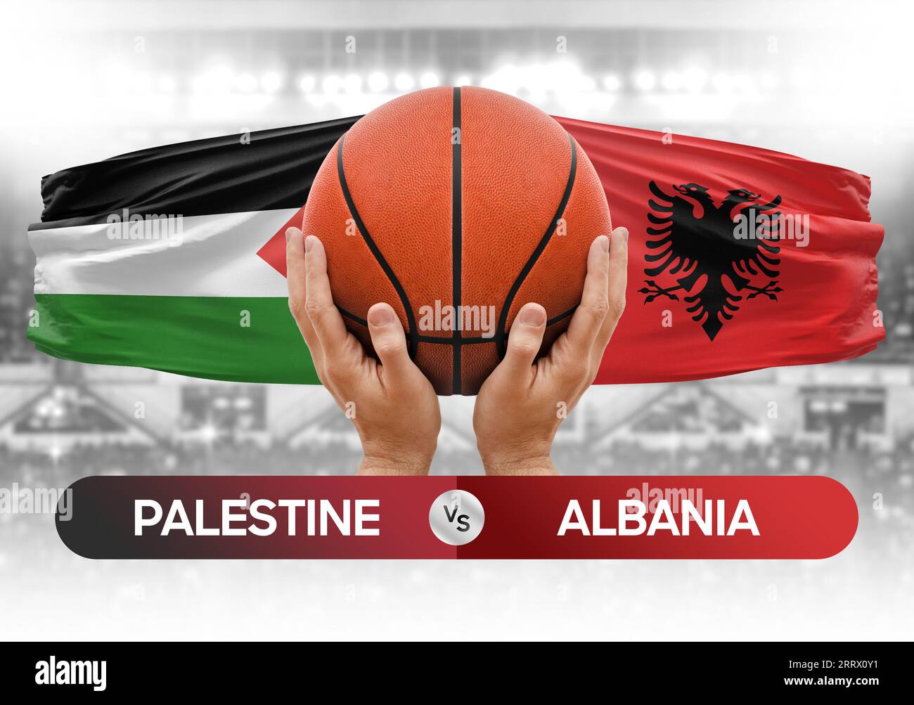Palestine vs Albania national basketball teams basket ball match