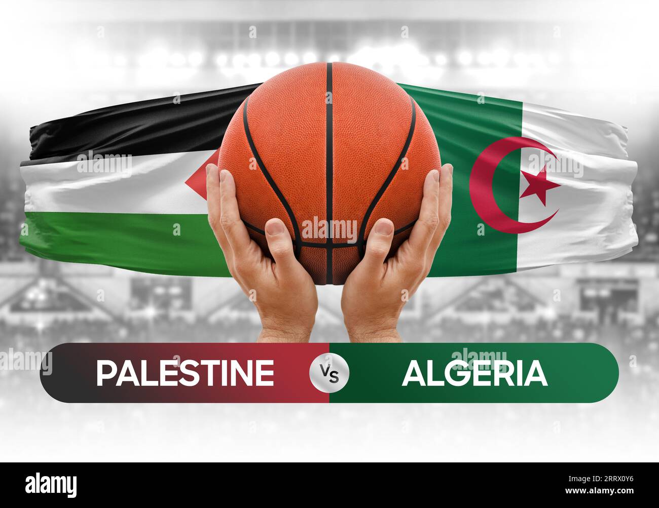 Palestine vs Algeria national basketball teams basket ball match