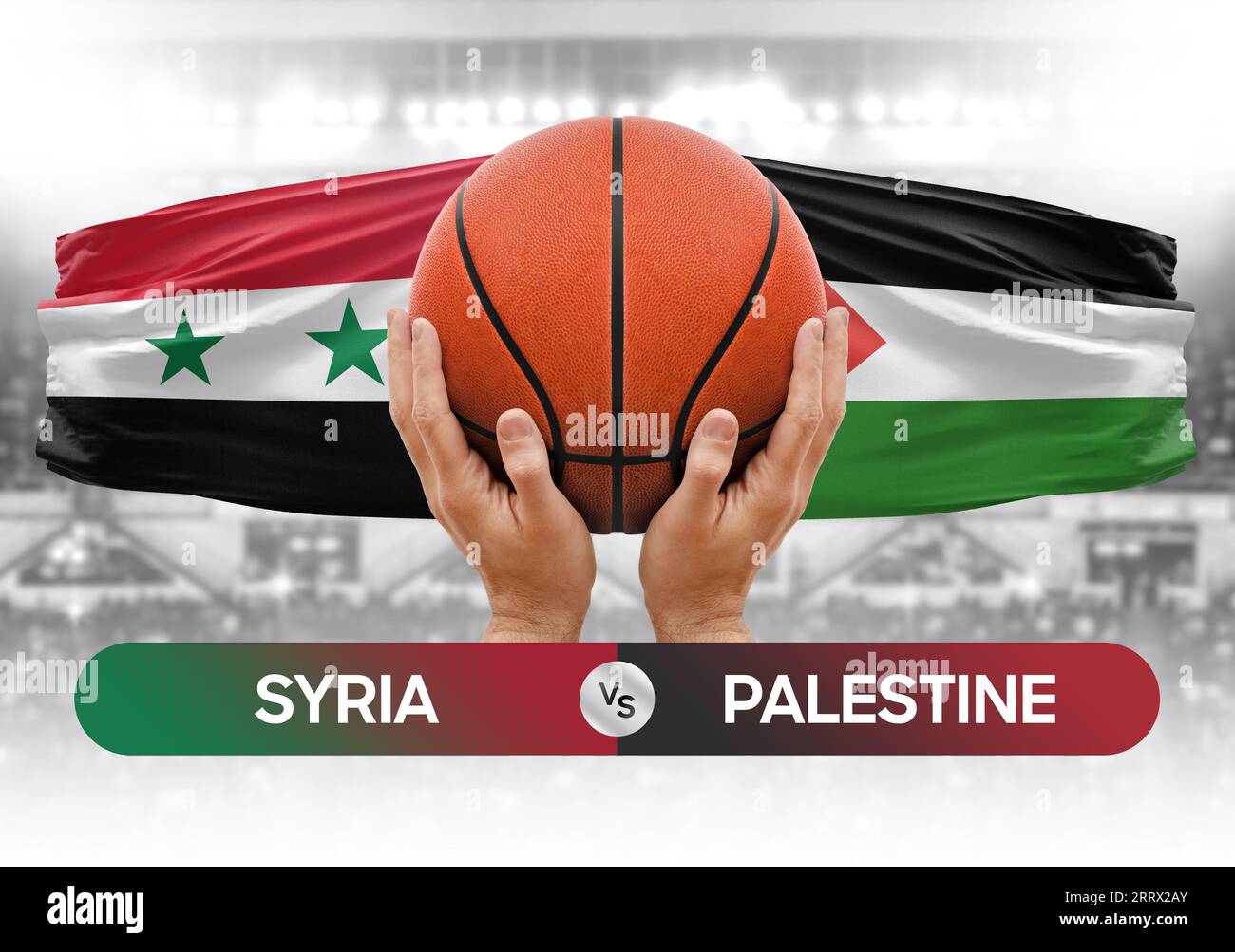 Syria vs Palestine national basketball teams basket ball match