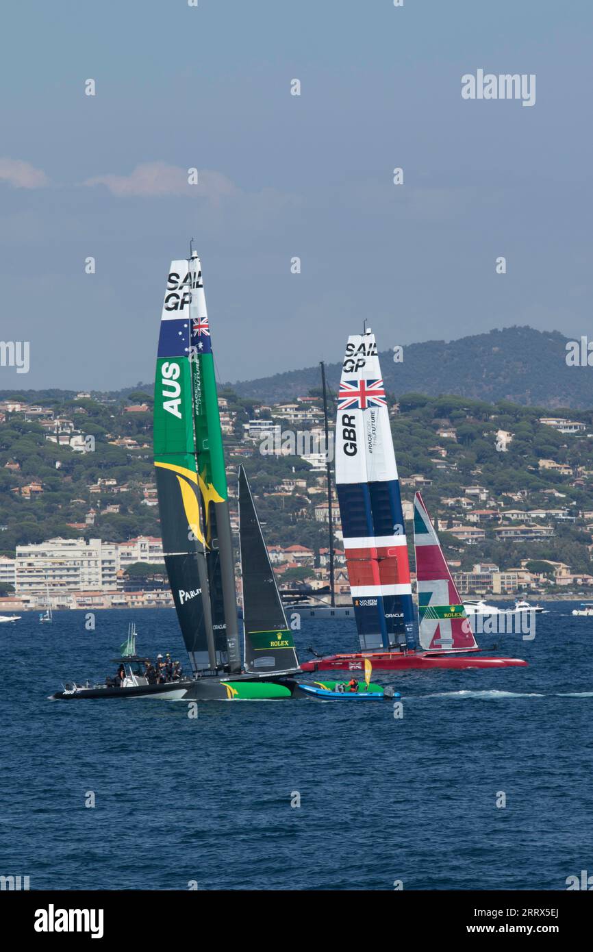 Sept 9 2023 Saint-Tropez, France 3. Sail Grand Prix start
