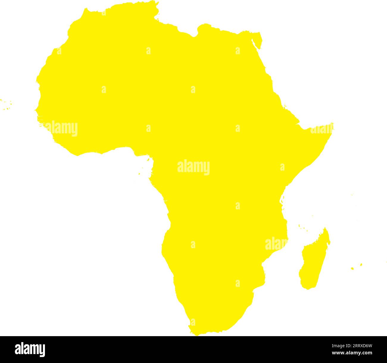 YELLOW CMYK color map of AFRICA Stock Vector Image & Art Alamy
