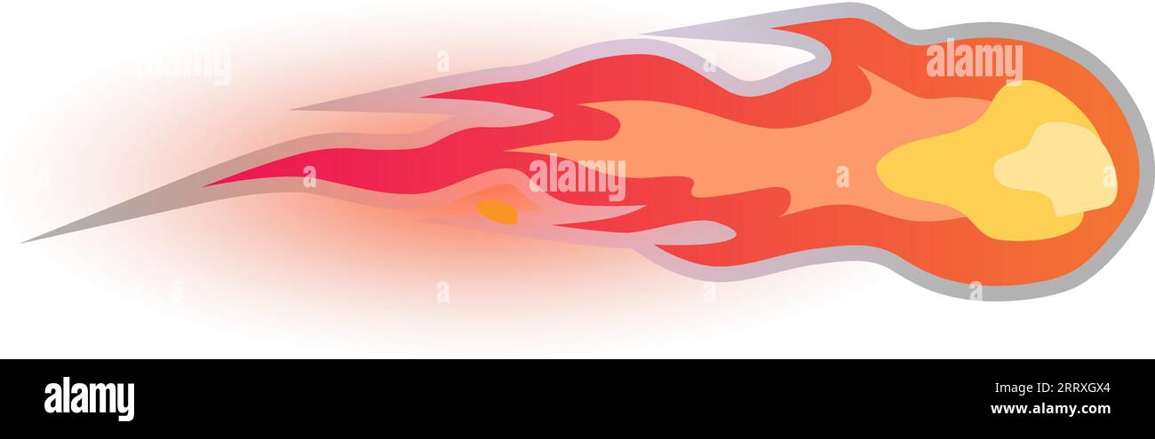 Fire blast effect. Burning flame ball explosion isolated on white background Stock Vector