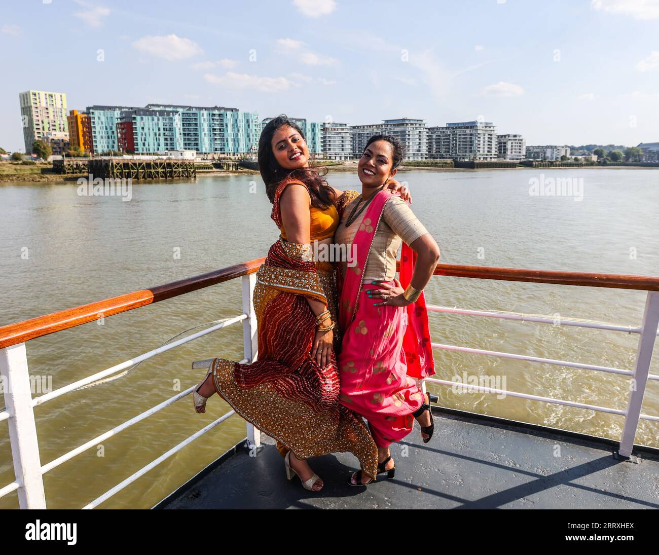 Navigating the thames fashion show hires stock photography and images