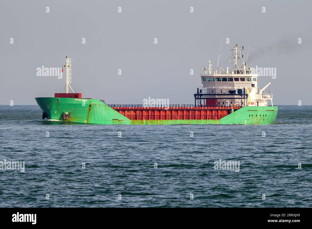 The general cargo ship Astrid Erika. Stock Photo