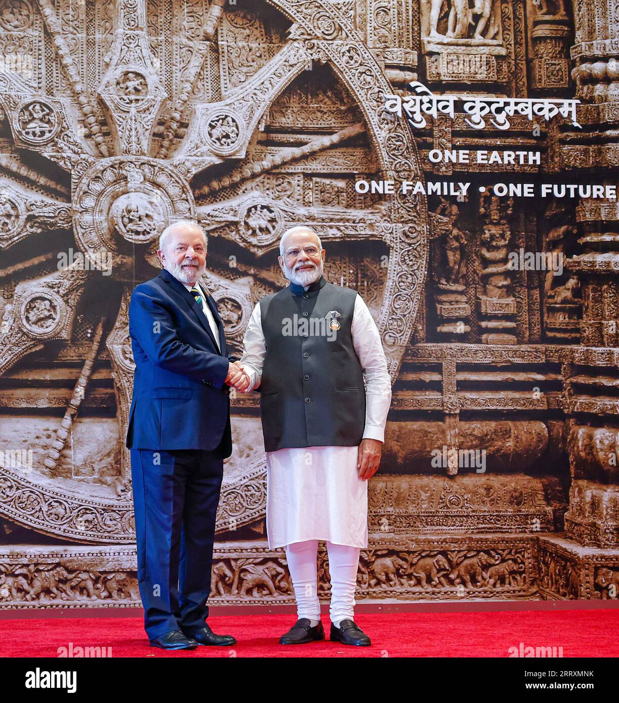 New Delhi, India. 09th Sep, 2023. Brazilian President Luiz Inacio Lula ...