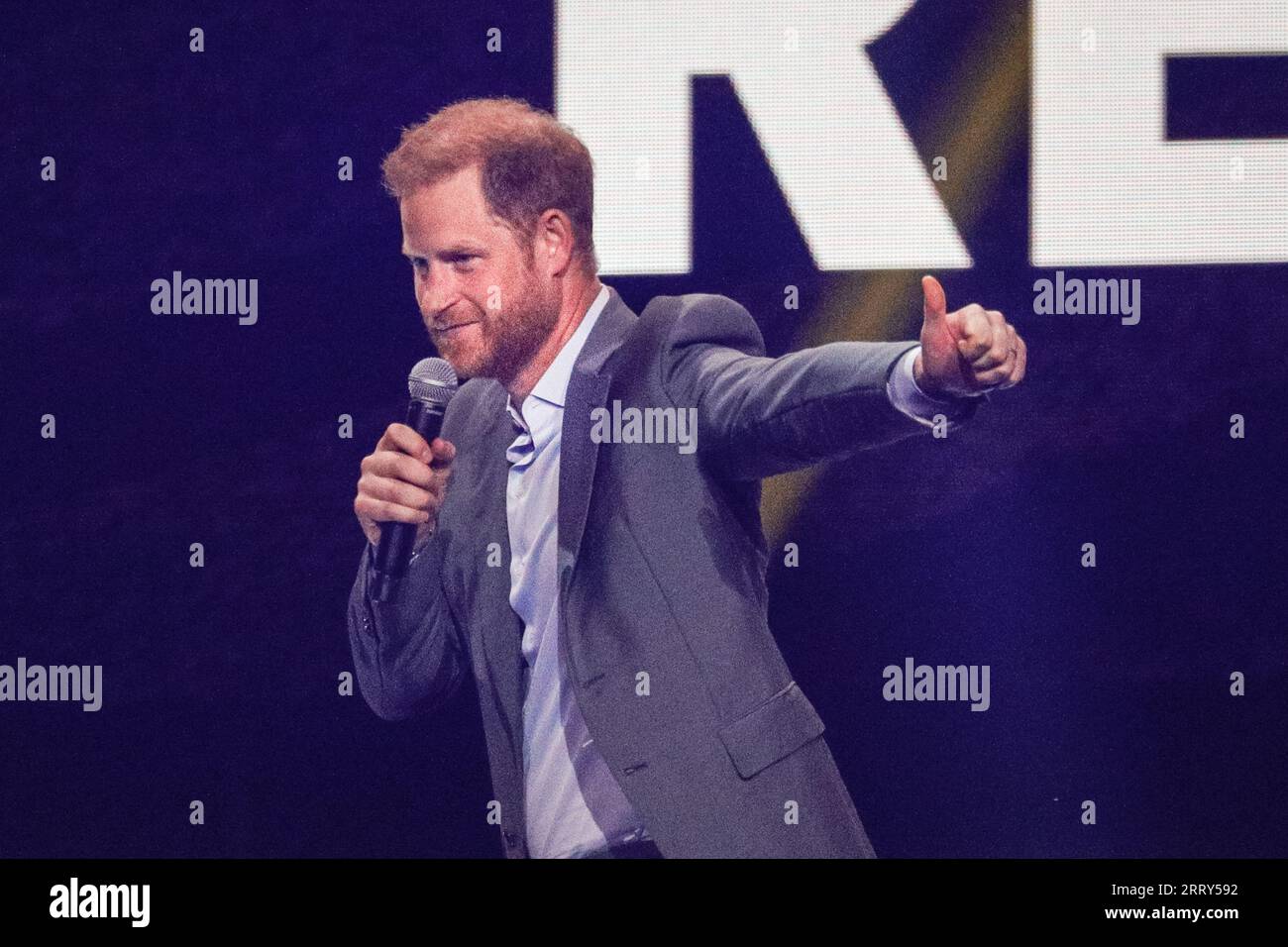 Düsseldorf, Germany. 09th Sep, 2023. Prince Harry, the Duke of Sussex