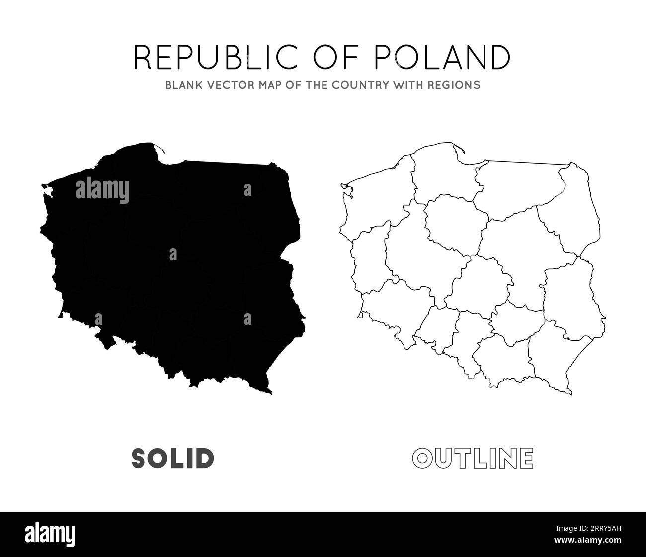 Poland Map Blank Vector Map Of The Country With Regions Borders Of Poland Map Blank Vector Map Of The Country With Regions Borders Of Poland For Your Infographic Vector Illustration 2RRY5AH 