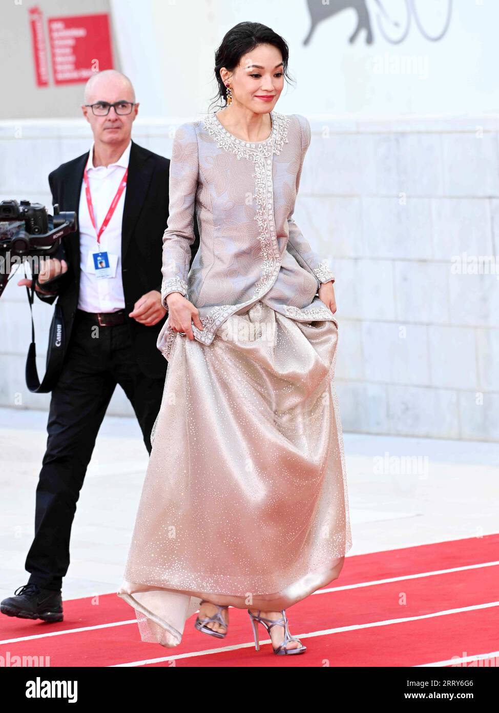 Venice, . 09th Sep, 2023. evening 11. Red Carpet Closing Ceremony. In the photo Shu Qi Credit: Independent Photo Agency/Alamy Live News Stock Photo