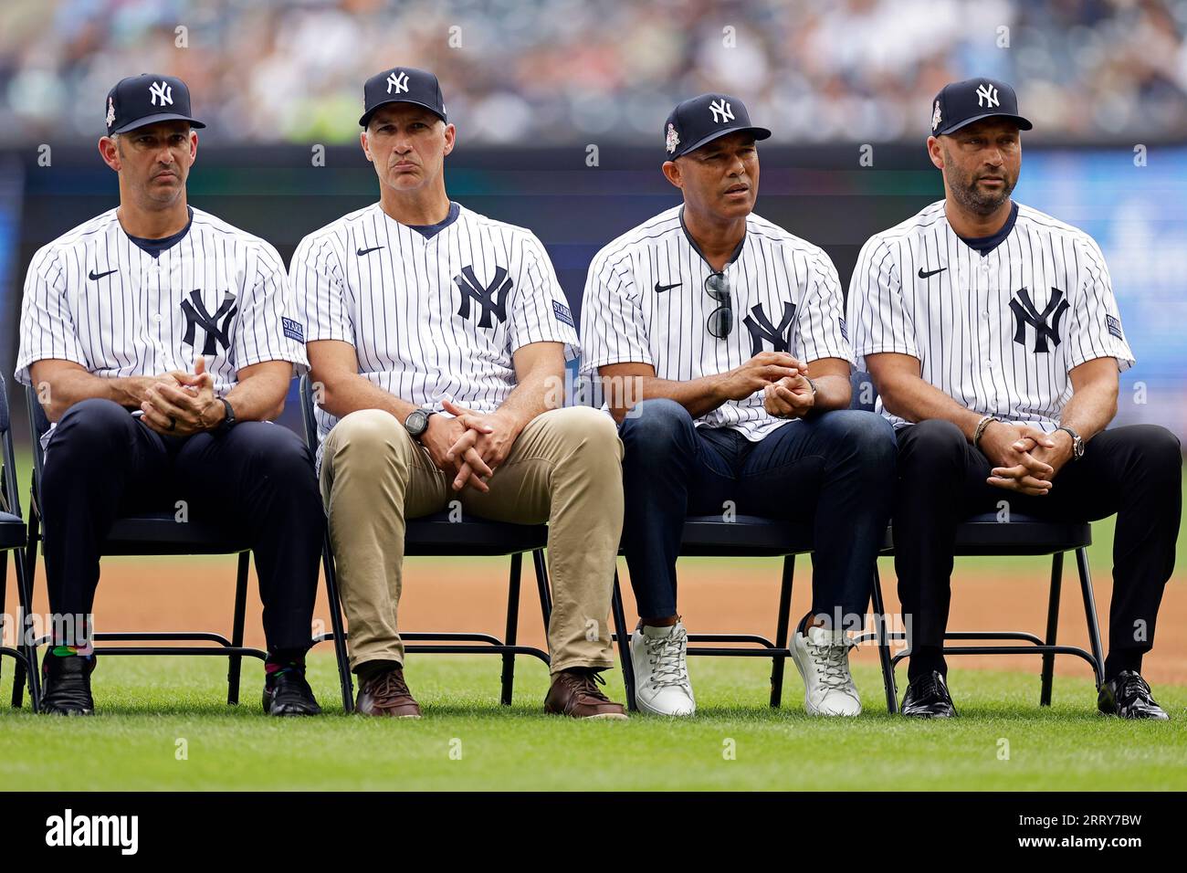 Former New York Yankees' Jorge Posada is seen during Yankees Old