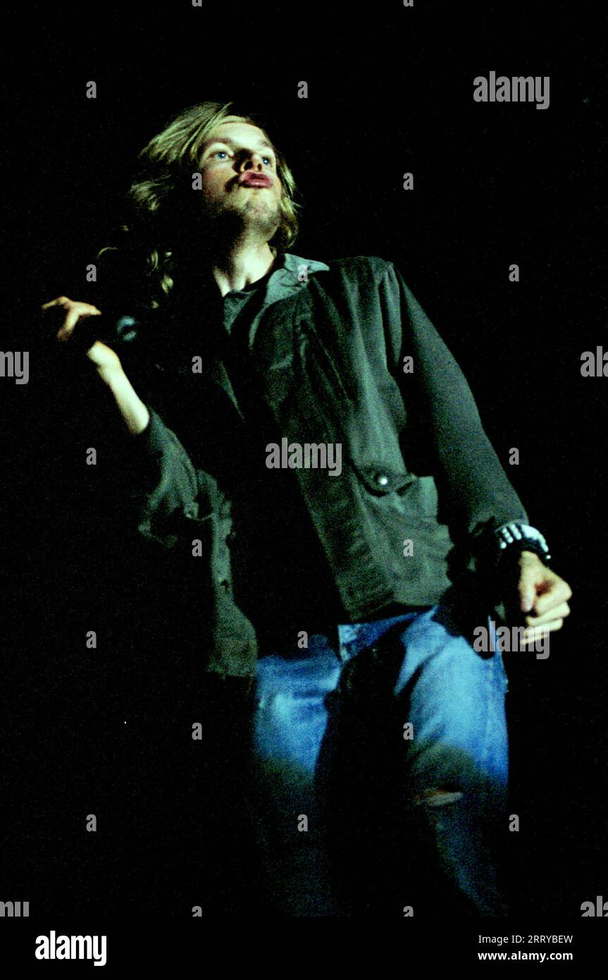 Milan Italy 2000-07-25 : Beck , singer and guitarist in concert at the Idroscalo Stock Photo
