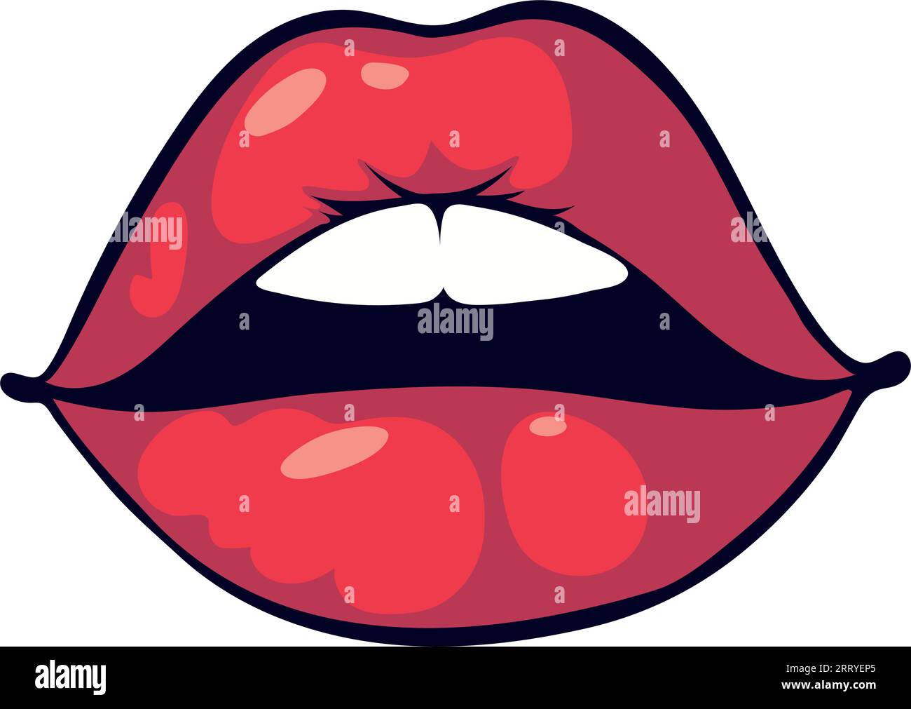 mouth pop art and teeth Stock Vector Image & Art - Alamy