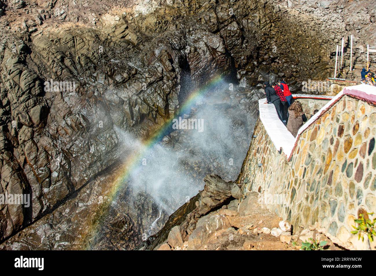 Geizer La Bufadora which is a marine geyser in Ensenada in the state of Baja ...